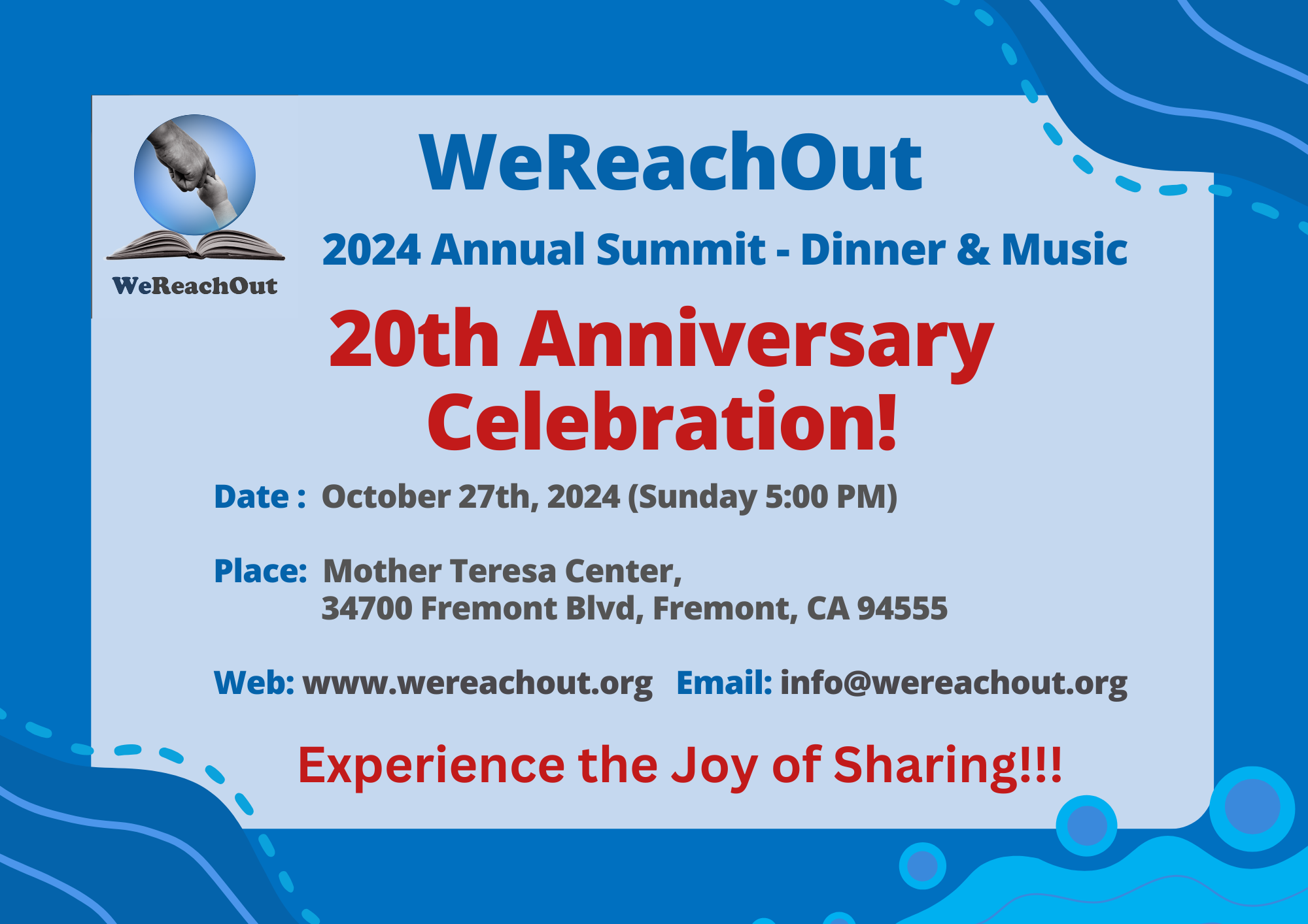 WeReachOut 2024 - Annual Meet Flyer